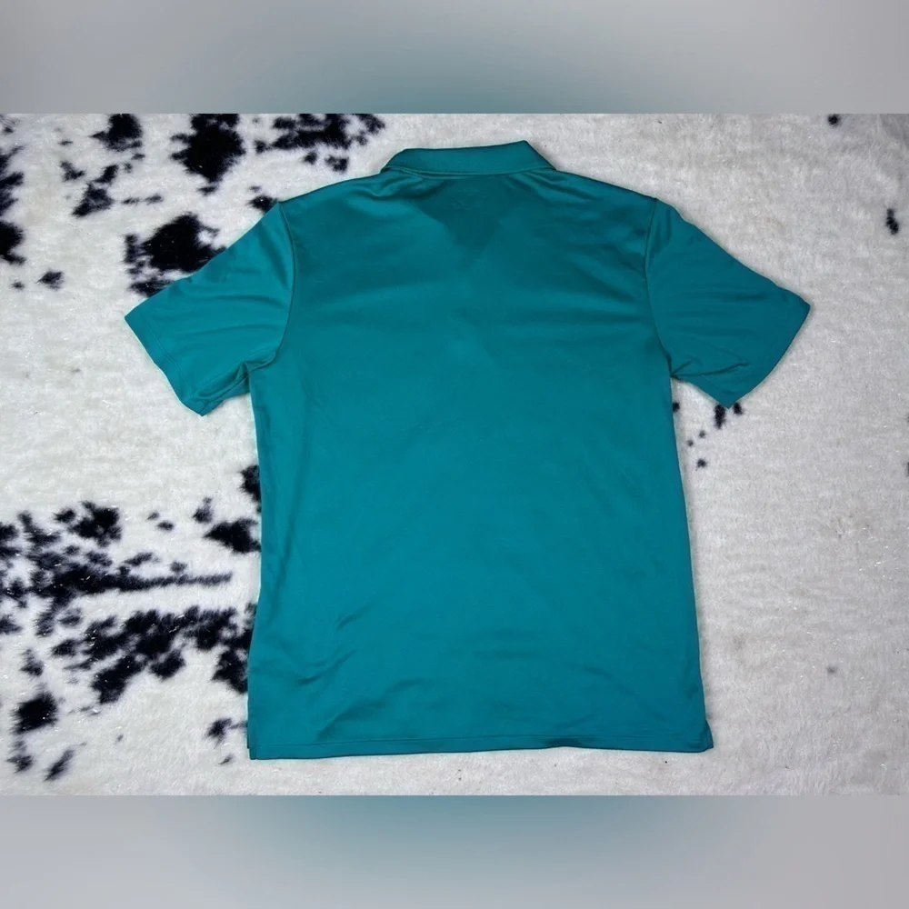 Adidas Men's Teal Short Sleeve Golf Polo Shirt Size Medium
